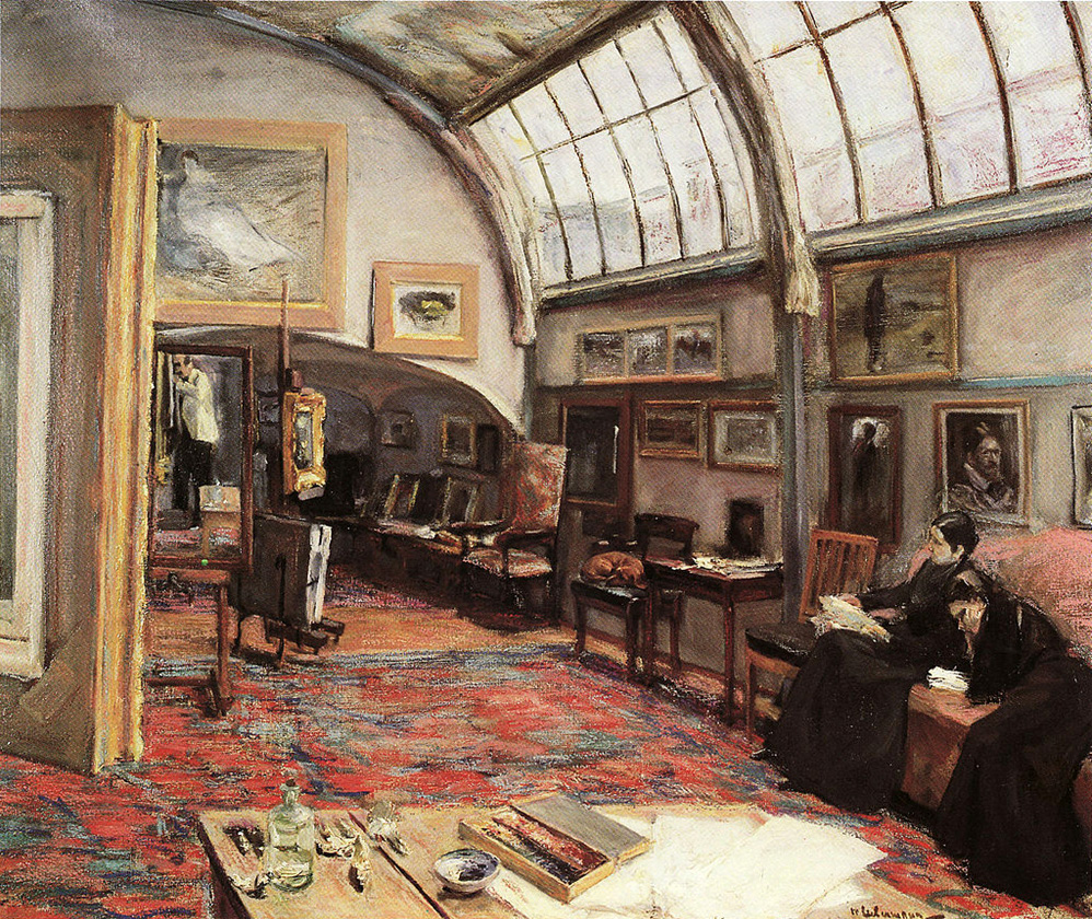 the artist's studio